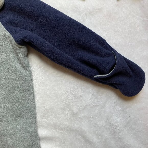 Old Navy Bear Grey Blue Fleece Bunting 18-24M Toddler Winter Wear - Picture 6 of 16